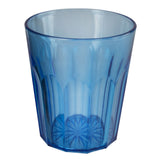 6 Stück Campingglas Trinkglas BLAU - 250 ml Trinkgläser - für 6 Personen - bruchfest Camping Glas Set - Kunststoff Party Picknick Kinder Wasserglas