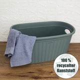 Wäschekorb 35 Liter grün mit 2 Griffen