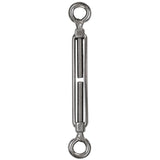 Edelstahl Spannschloss Spannschraube D-10mm - M10 - beidseitig Öse - V2A - Seilspanner Segelspanner für Drahtseil - 22-34 cm lang Wantenspanner Bruchlast 2800kg