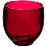 Melamin Geschirr und Acryl Glas Set für 4 Personen - 16 Teile - Campinggeschirr - rot weiß - mit Trinkglas 400 ml rot Gläsern - Essgeschirr