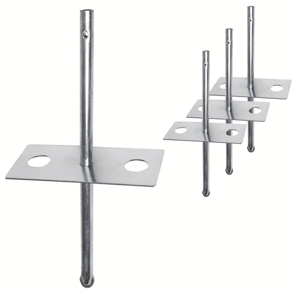 zeltstangen bodenanker 4 Stück Heringsplatte mit Sicherungsstift 15x7cm Heringsstift 30 cm Pl –  Hummelladen
