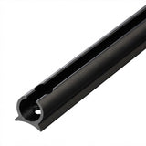 Alu Kederschiene - 1,2 Meter SCHWARZ Kederleiste Ø9mm (passend für 6-8mm Keder) Aluminium Kederprofil Befestigungsleiste für Wohnwagen Wohnmobil Zelt Vorzelt Sonnensegel Schürzenleiste Vorzeltschiene
