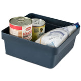 Ordnungsbox - NAVYBLAU Dunkelblau - 20x20x8 cm - 2,5 Liter - Ordnungskorb Schubladenorganizer Organizerbox Ordnungssystem Kunststoff Aufbewahrung Schrank Bad