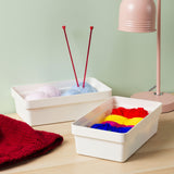 Ordnungsbox - 27x15x8 cm - 2,8 Liter - Ordnungskorb Schubladenorganizer Organizerbox Ordnungssystem Kunststoff Aufbewahrung Schrank Bad