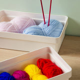 Ordnungsbox - 27x15x8 cm - 2,8 Liter - Ordnungskorb Schubladenorganizer Organizerbox Ordnungssystem Kunststoff Aufbewahrung Schrank Bad