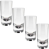 4 x Trinkglas Set Trinkgläser aus Acryl 290ml klar - Plastikglas Kunststoff Glas Campinggeschirr Zubehör Picknick Gläser - Trinkbecher Kunststoff Wasserglas Partyzubehör Campingküche Kinderbecher