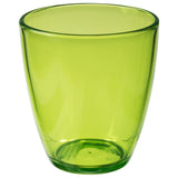 4x Camping Trinkglas grün 280 ml Trinkgläser aus Acryl D-8x9cm Trinkbecher - Wasserglas - Campingküche - Kinderbecher Partybecher Kinderglas