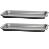 Backblech 23x16,5x1,5 cm für die Heissluftfriteuse Air Fryer - eckig rechteckig Zubehör Einsatz Stahlblech antihaftbeschichtet bis 230°C Backform