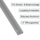 Alu Kederschiene - 1 Meter - Kederleiste - Neigung 0° - Ø9mm (passend für 6-8mm Keder) - Aluminium Kederprofil Leiste für Wohnwagen Wohnmobil Vorzelt Sonnensegel Schürzenleiste Vorzeltschiene
