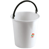 Eimer mit Ausguss und Henkel - 7 Liter - weiß - Putzeimer Haushalt Küche Bad Camping Kunststoff Eimer Haushaltseimer Wassereimer