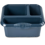 Spülbecken Organizer Navy Dunkelblau 25x22x15 cm Sink Caddy Spülmittelorganizer Besteckabtropfbehälter Schwammhalter Küchen Utensilien Organizer Küchenorganizer Spüle Mit Abflusslöcher Kunststoff