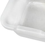 Schüssel 16 Liter quadratisch 38x37x18 cm weiß - Haushaltsschüssel Waschschüssel Universal Küchenschüssel Spülschüssel Kunststoff Fußbad Pflege - nestbar