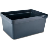 Ordnungsbox - NAVYBLAU Dunkelblau - DINA4-Format - 17 cm hoch | 36,5x26x17 cm - 15 Liter - Ordnungskorb Schubladenorganizer Organizerbox Ordnungssystem Kunststoff Aufbewahrung Schrank Bad