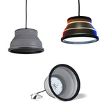 Vorzeltbeleuchtung LED Leuchte Hängeleuchte 45 LED Lampe Deckenlampe Faltbar Markisenleuchte Campinglampe Zeltlampe Camping Zubehör Vorzeltlampe Zelt Leuchte Vorzelt Beleuchtung Grau Silikon Licht