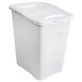 Wäschekorb 25 Liter klein mit Deckel - Wäschesammler ohne Löcher 36x28x40cm Wäschebox Wäschesortierer Kunststoff Singlehaushalt