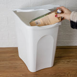Wäschekorb 25 Liter klein mit Deckel - Wäschesammler ohne Löcher 36x28x40cm Wäschebox Wäschesortierer Kunststoff Singlehaushalt