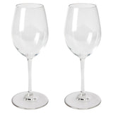 2x Tritan Campingglas Weingläser - 330 ml - Weinglas klar - Wasserglas Gläser - Kunststoff Glas transparent ideal für Camping Küche