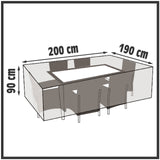 Wehncke Premium Schutzhülle für Lounge ­Möbel 200x190x90 cm