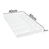 Schubladen Ordnungssystem - 12 Teile - 60x40x6 cm - 2 Größen - Aufbewahrungsbox - Organizer