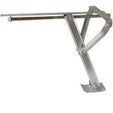 Ausdrehstütze Eckstütze für Wohnwagen Anhänger mit Gelenkfuß aus feuerverzinktem Stahl 45 cm Stützbein 500kg Tragkraft geeignet für Caravan Trailer Abstützung - Gesamtgewicht bis 1000 kg - Nivelierstütze