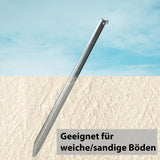 Zelthering 50 cm lang - Sandboden - V-Hering - Stahl 1,5mm dick Camping Zubehör V-Profil Bodenanker Zelt Erdnagel Outdoor Set Stahlheringe Vorzelthering Sandheringe Strandheringe