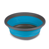 2x Faltbarer Schüssel - rund - 6 Liter + 9 Liter - gefaltet 5 cm - blau Waschschüssel Spülschüssel Wasserschüssel - Kunststoff Spüle