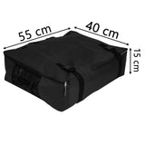 Aufbewahrungstasche für Zelt Teppich - 55x40x15 cm - Transport Tasche Zeltteppich - schwarz - 420D Polyester - wasserdicht