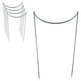 Pflanzenstütze Staudenstütze halbrund - Ø 38 cm - 100 cm hoch aus 4mm kunststoffummantelten Draht - Für den Garten - Metal - Buschstütze - Staudenstütze - Pflanzbogen Staudenhalter Rankhilfe Pflanzenring