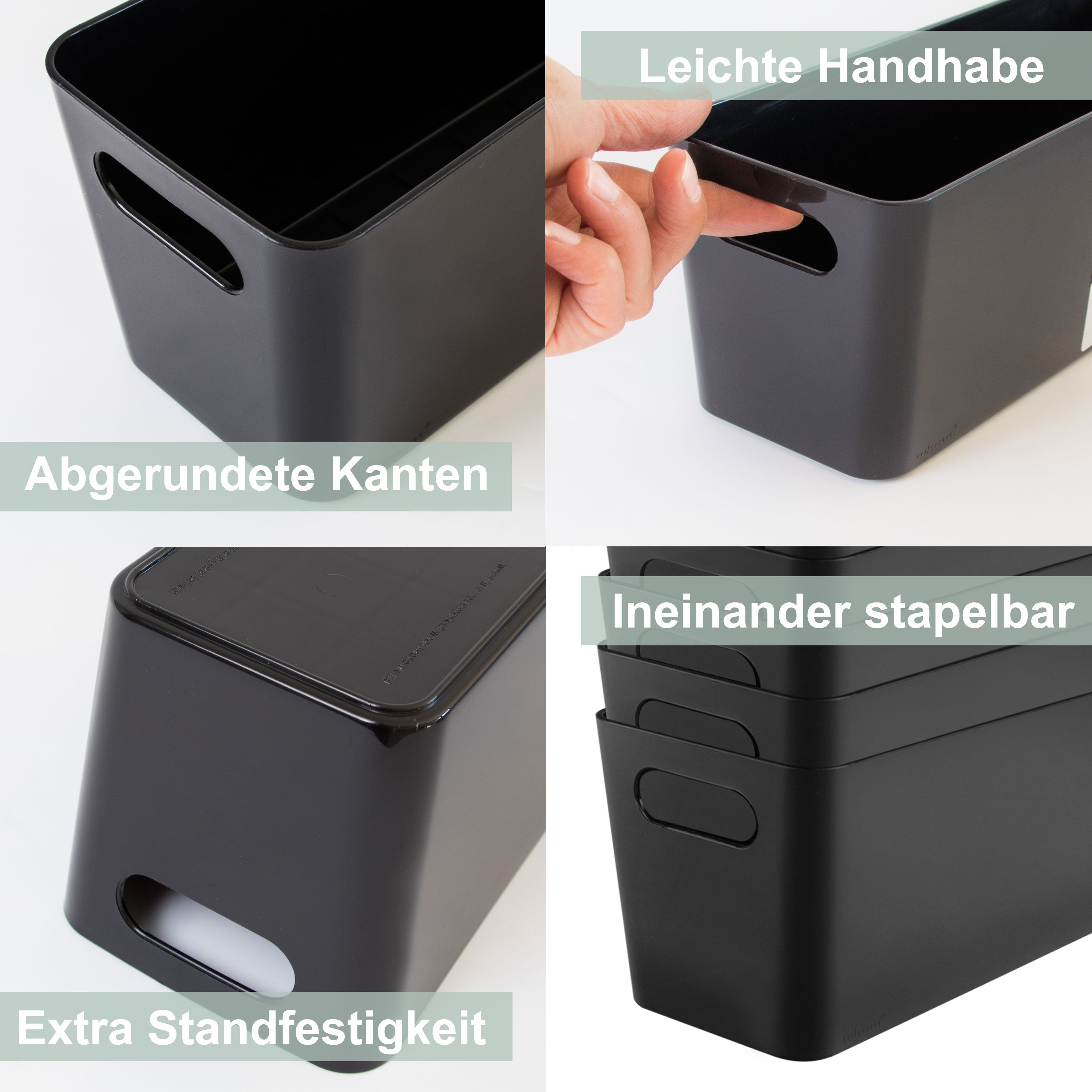aufbewahrung 30x30x25 Ordnungsbox - 30x30x15 cm - Ordnungskorb - Regalorganizer