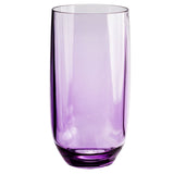 6 Stück Campingglas Trinkglas LILA - 450 ml - für 6 Personen - bruchfest Camping Glas Set - Kunststoff Party Picknick Kinder Wasserglas