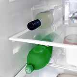 Flaschenregal Kühlschrank-Organizer 20,5x12x11 cm durchsichtig stapelbar - Aufbewahrungsbox Fridge Organizer Flaschenhalter Flaschenständer Kühlschrankbox BPA-frei transparent Küchenschrank Box