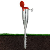 Universal Erdanker 56 cm lang - Stahl Anker - Bodenanker für Schirme, Wäschespinne, Zaunpfosten