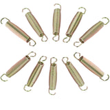 Trampolin Feder - 13,5 cm lang - mit 2 Haken - Federstahl Ø 3 mm - verzinkt 135 mm