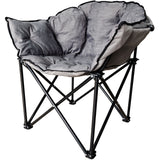 XXL-Campingstuhl 150 kg Tragkraft Mondstuhl klappbar Klappmaß 100x30cm gepolstert Getränkehalter und Tragetasche
