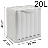 Mülleimer 20 Liter mit Kippfunktion Modulsystem - 40x40x30cm - separater Eimer - Mülltrennung Recycling Abfallsammler - Wandbefestigung - Müll Papierkorb Abfalleimer Abfallbehälter
