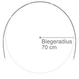 Fiberglas Zeltstange Ø 8,5 mm - 400 cm aus 7 Segmenten - mit Gummizug und Einfädelhilfe Zeltgestänge Zeltstangen - Ersatzstangen für Zelte Kürzbar - Biegeradius 70 cm