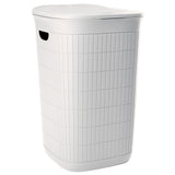 Wäschekorb 50 Liter groß mit Deckel Wäschesammler mit Löcher 38x36x54cm Wäschebox Wäschesortierer Haushaltskorb Korb Haushalt Kunststoff Wäschetruhe Wäschetonne Wäschesack