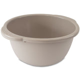 12x Schüssel 9 Liter rund Ø35x15 cm Braun - Universal Haushaltsschüssel Waschschüssel Küchenschüssel Spülschüssel Kunststoff Fußbad Pflege - nestbar