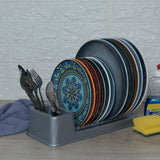 Abtropfständer kompakt grau - Ablauf Abtropfständer Abtropfgestell Geschirrabtropfkorb Abtropfgitter