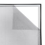 4 STÜCK Fliegengitter für Fenster - 130x150 - mit Klettband Mücken Vorhang Insektenschutz schwarz - ohne Bohren