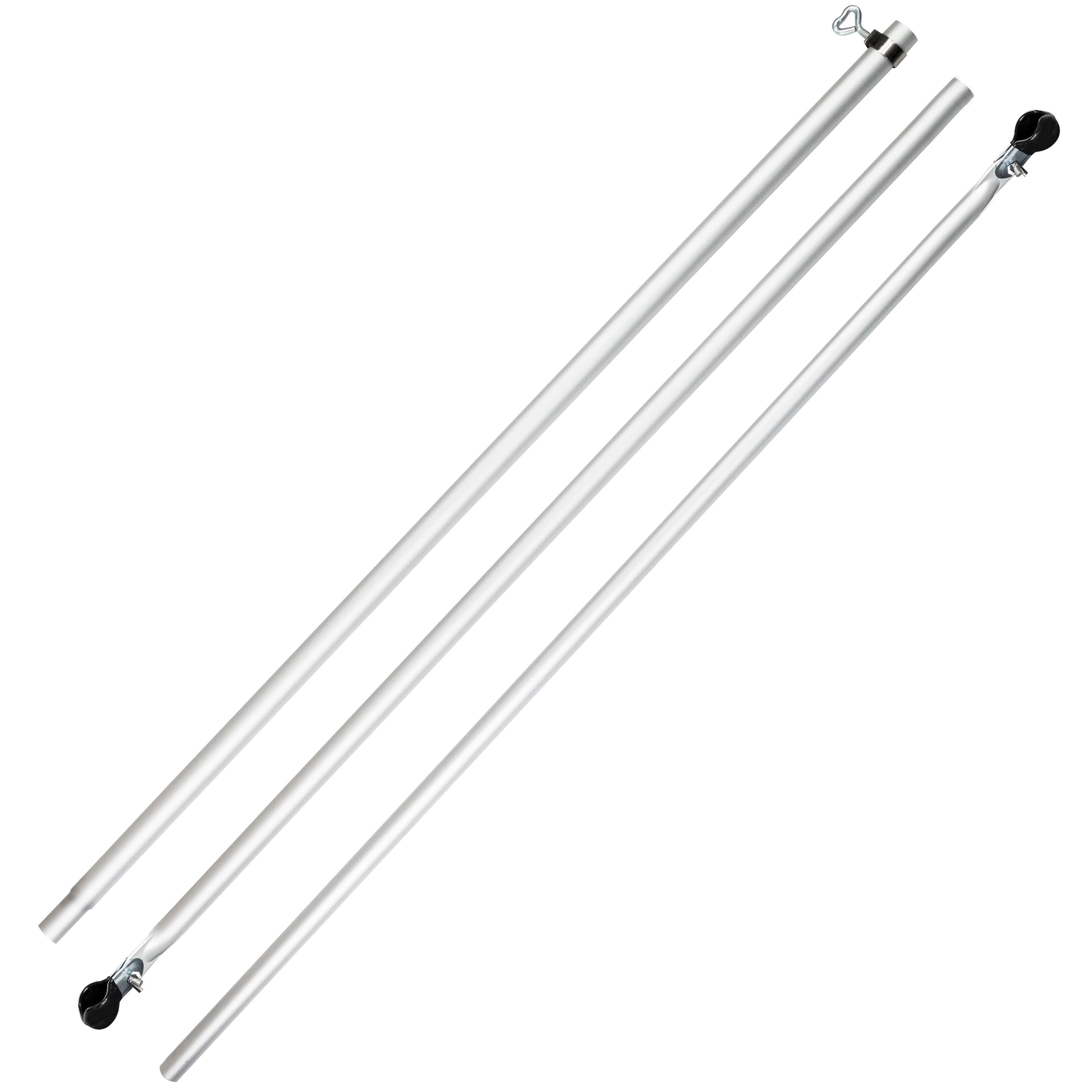 Aluminium Zeltstange Verandastange - mit 2x Klemmen